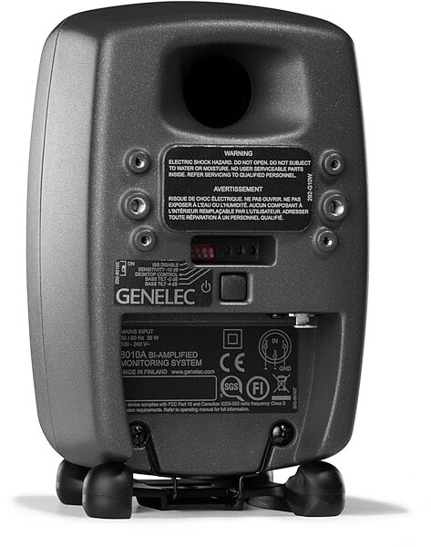 Genelec 8010A Compact Powered Studio Monitor, Rear Angle