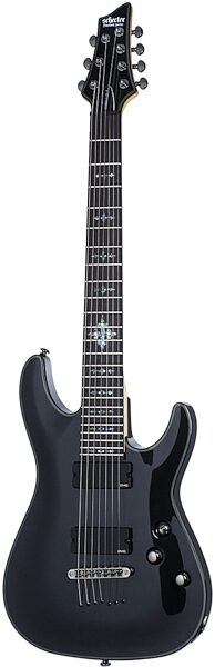 Schecter Damien Elite 7 7-String Electric Guitar, Metallic Black