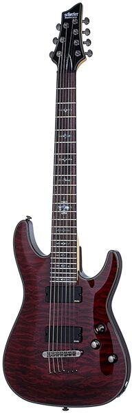 Schecter Damien Elite 7 7-String Electric Guitar, Crimson Red