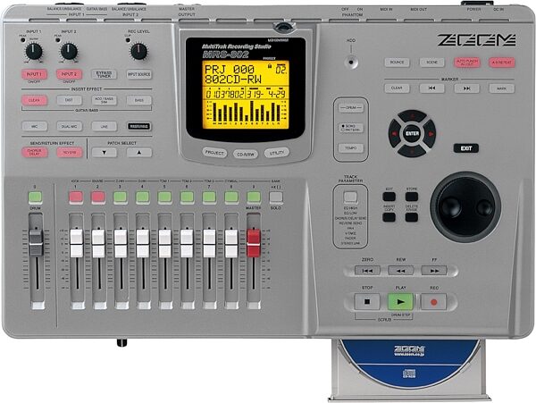 Zoom MRS802BCD MultiTrak Recording Studio with CDR/RW, Main