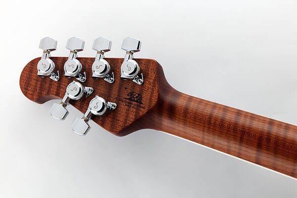 Ernie Ball Music Man BFR Cutlass HSS Electric Guitar (with Case), Rear detail Headstock