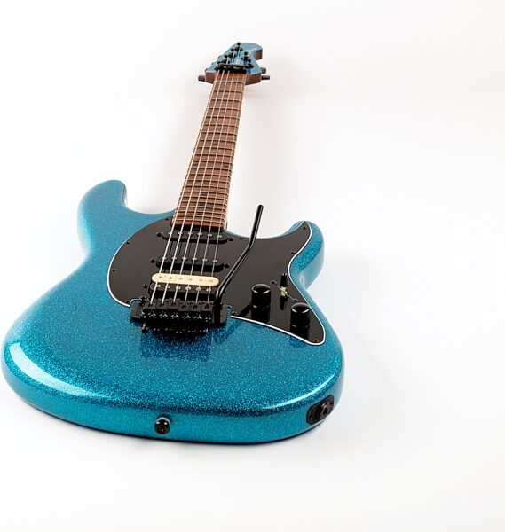 Ernie Ball Music Man Cutlass HSS Bull Head Floyd BFR Electric Guitar (with Case), Action Position Back