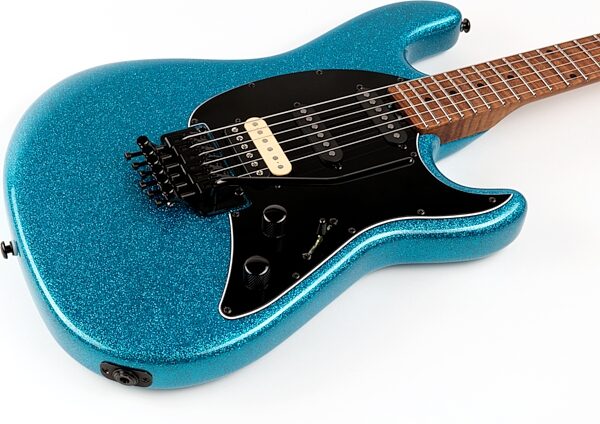 Ernie Ball Music Man Cutlass HSS Bull Head Floyd BFR Electric Guitar (with Case), Action Position Back