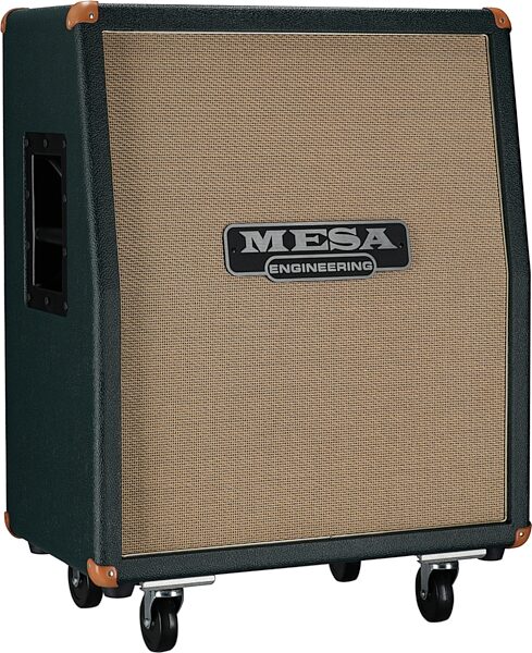 Mesa/Boogie Limited Edition 2x12 Guitar Speaker Cabinet, Emerald Green Brown, Action Position Back