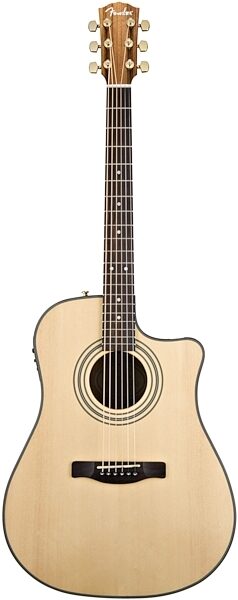 Fender CD-220SCE Classic Design Dreadnought Cutaway Acoustic-Electric Guitar, Ovangkol