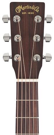 Martin D-1E Dreadnought Acoustic-Electric Guitar, Headstock