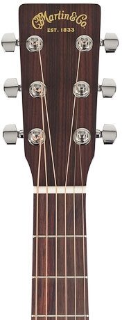 Martin OM-1E Acoustic-Electric Guitar (with Case), Headstock