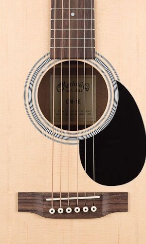 Martin OM-1E Acoustic-Electric Guitar (with Case), Closeup