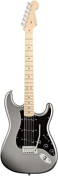Fender American Deluxe Stratocaster Electric Guitar (Maple with Case), Tungsten