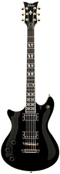Schecter Tempest Custom Left-Handed Electric Guitar, Gloss Black