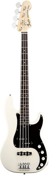Fender American Deluxe Ash Precision Electric Bass (Rosewood with Case), Olympic White