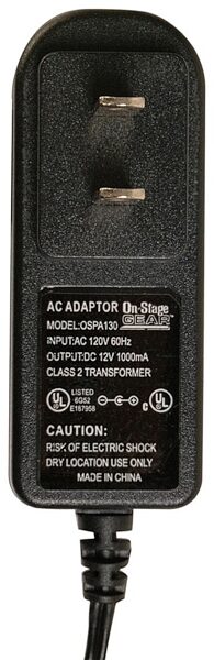 On-Stage OSPA130 AC Adapter for Yamaha Keyboards, New, Rear