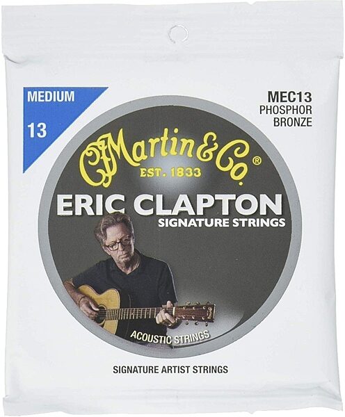 Martin Clapton's Choice Acoustic Guitar Strings, Medium, Action Position Back