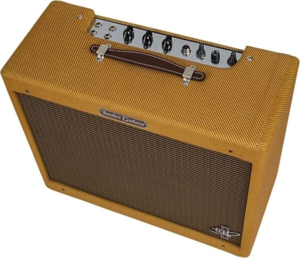 Fender The Edge Deluxe Tweed Tube Guitar Combo Amplifier (12 Watts, 1x12"), Top Down
