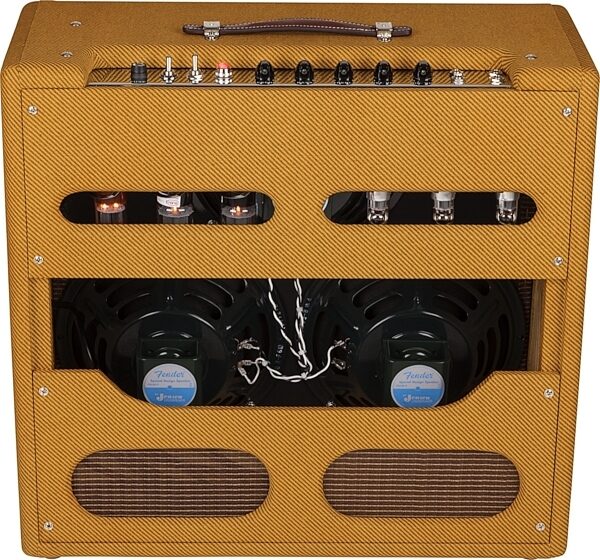 Fender '57 Bandmaster Tweed Guitar Combo Amplifier (26 Watts, 3x10"), Back