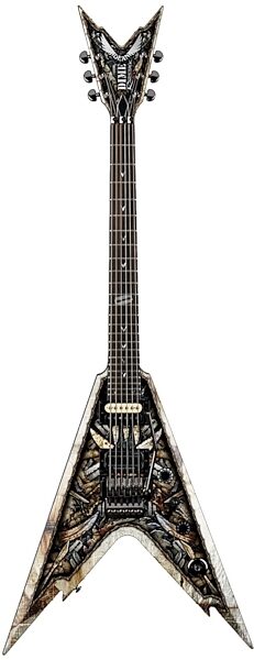 Dean Dime Razorback V-255 Blades Electric Guitar (with Case), Main