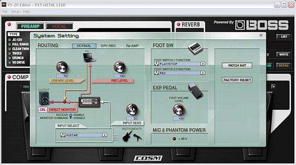 Cakewalk V-Studio 20 USB Audio Interface, Screenshot-3