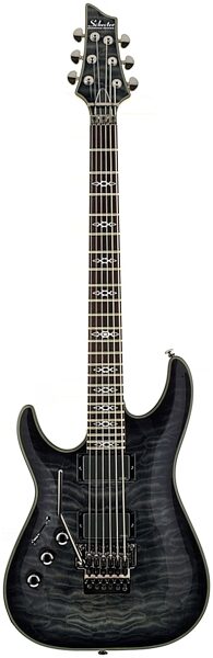 Schecter C-1 Hellraiser Special Left-Handed Electric Guitar with Floyd Rose, See Thru Black