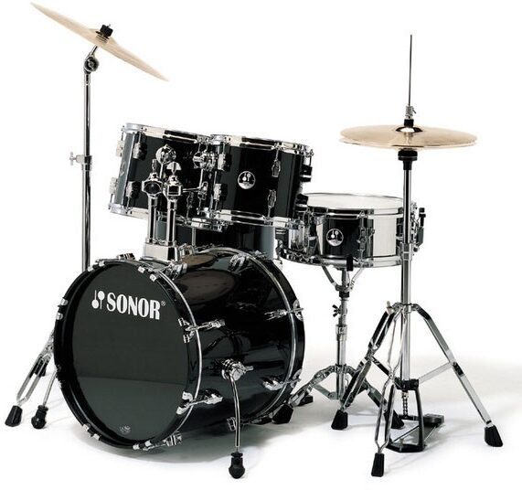 Sonor Force 507 Combo 5-Piece Drum Kit, Black