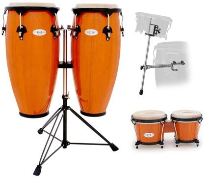 Toca Synergy Congas (with Stand), Amber with Stand