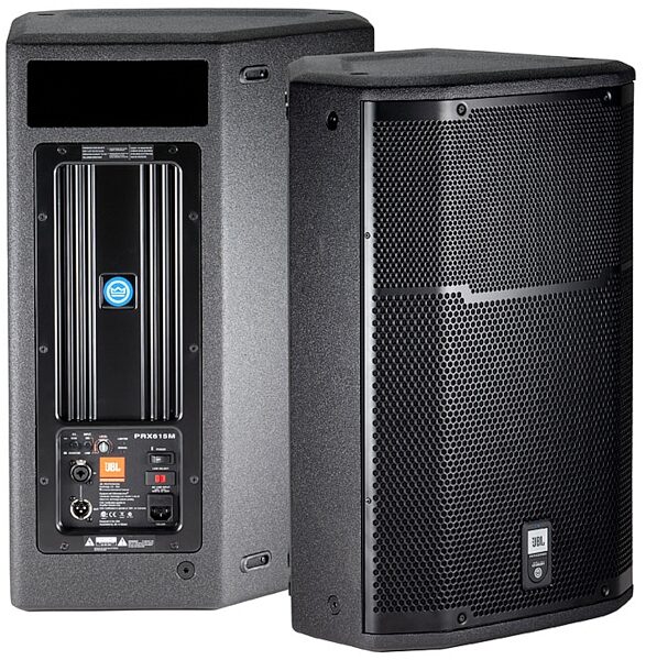 JBL PRX615M 2-Way Powered Speaker (1000 Watts, 1x15"), Front and Back