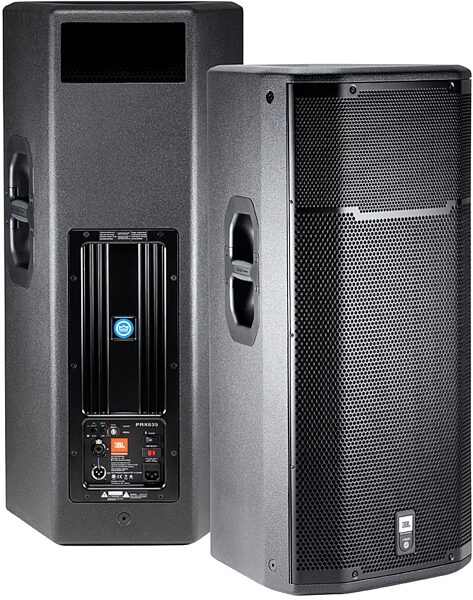 JBL PRX635 3-Way Powered Speaker (1500 Watts, 1x15"), Front and Back
