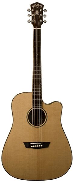 Washburn WD15SCE Dreadnought Acoustic-Electric Guitar, Natural