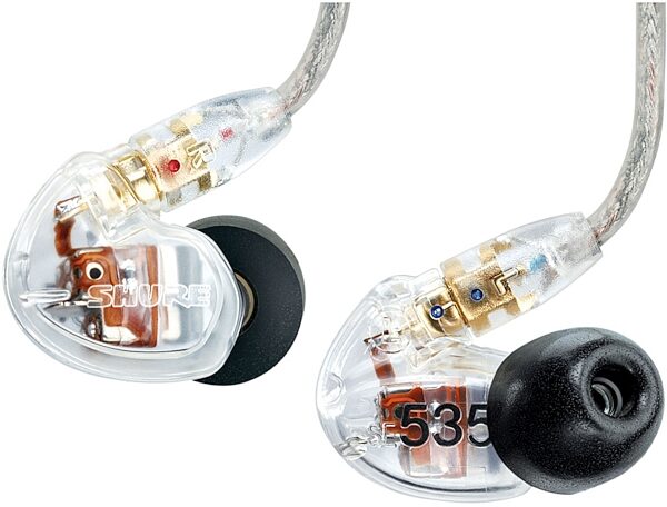 Shure SE535 Sound Isolating Earphones, Clear, SE535-CL, Clear