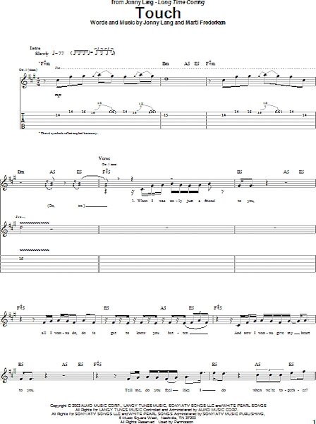 Touch - Guitar TAB, New, Main
