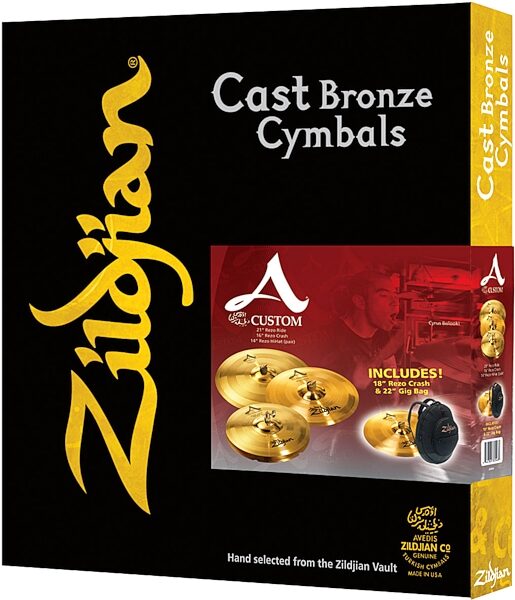 Zildjian A Custom Rezo Cymbal Pack (with Gig Bag), Main