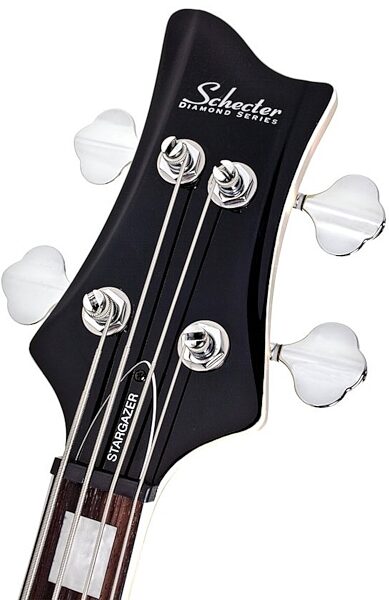 Schecter Stargazer-4 Electric Bass, Black - Headstock