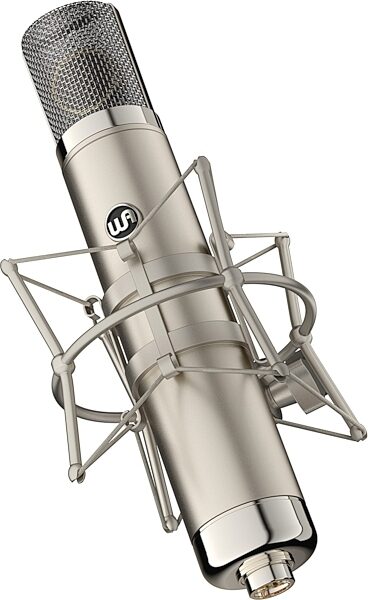 Warm Audio WA-CX12 Tube Condenser Microphone, With WA12 MKII Bundle, WA-CX12 Three Qtr With Shockmount