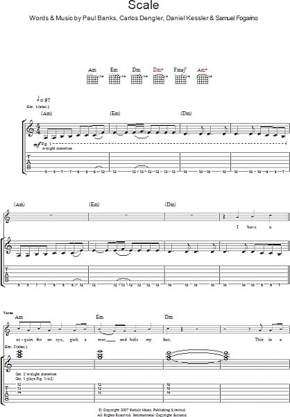 The Scale - Guitar TAB, New, Main