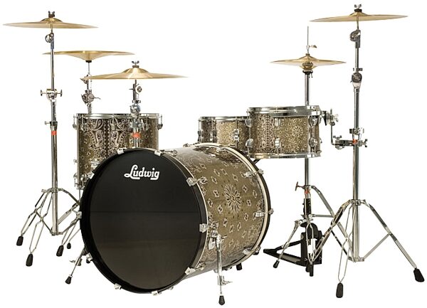 Ludwig Element SE Series Bandana 4-Piece Drum Shell Kit, Sparkle