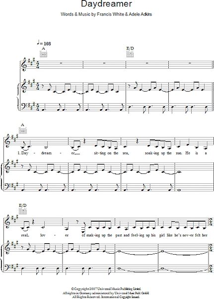 Daydreamer - Piano/Vocal/Guitar, New, Main