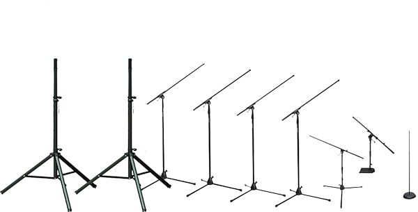 On-Stage Club Pack 2 Microphone Stand Package, Main