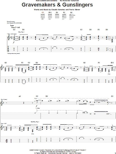 Gravemakers & Gunslingers - Guitar TAB, New, Main