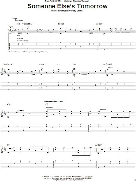 Someone Else's Tomorrow - Guitar TAB, New, Main