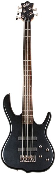 Ken Smith Design Burner Standard 5-String Electric Bass, Metallic Black