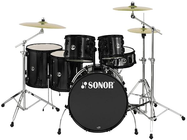 Sonor SSE622 Extreme Blackout 6-Piece Drum Shell Kit, Blackout