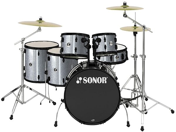 Sonor SSE622 Extreme Blackout 6-Piece Drum Shell Kit, Galaxy Black