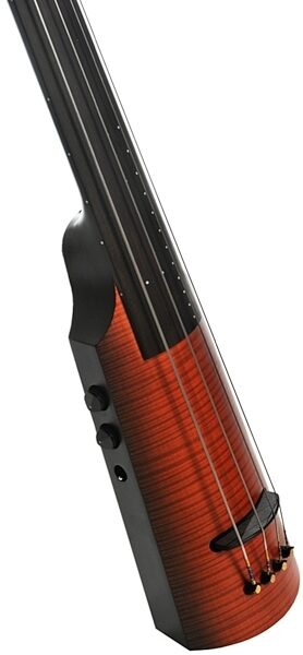 NS Design NXT4 Omni Electric Bass (with Gig Bag), Sunburst - Body Closeup