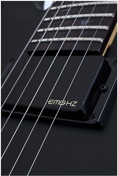 Schecter Damien Riot Electric Guitar, Pickups Closeup