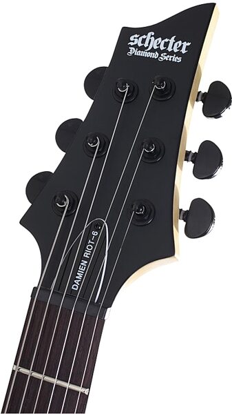 Schecter Damien Riot Electric Guitar, Headstock