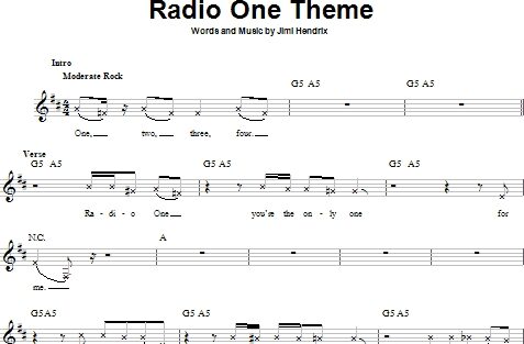Radio One Theme - Fake Book, New, Main