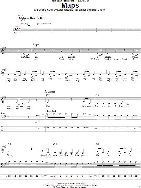 Maps - Bass Tab, New, Main