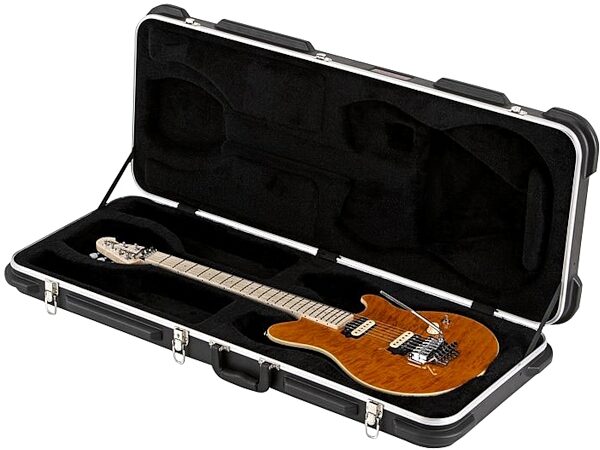 Music Man Axis Floyd Rose Electric Guitar (with Case), Transparent Orange - Case