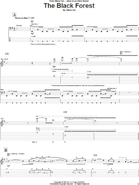 The Black Forest - Guitar TAB, New, Main