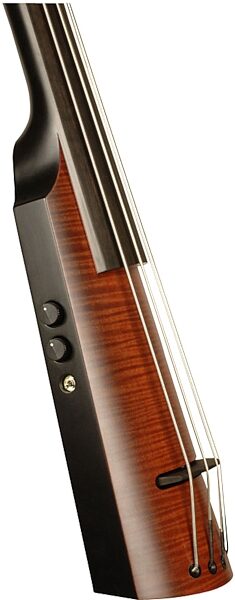 NS Design NXT4 Upright Electric Double Bass (with Gig Bag), Sunburst - Closeup