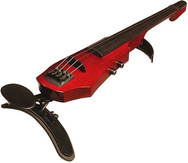 NS Design WAV 4 Electric Violin (with Case), Amberburst - Closeup